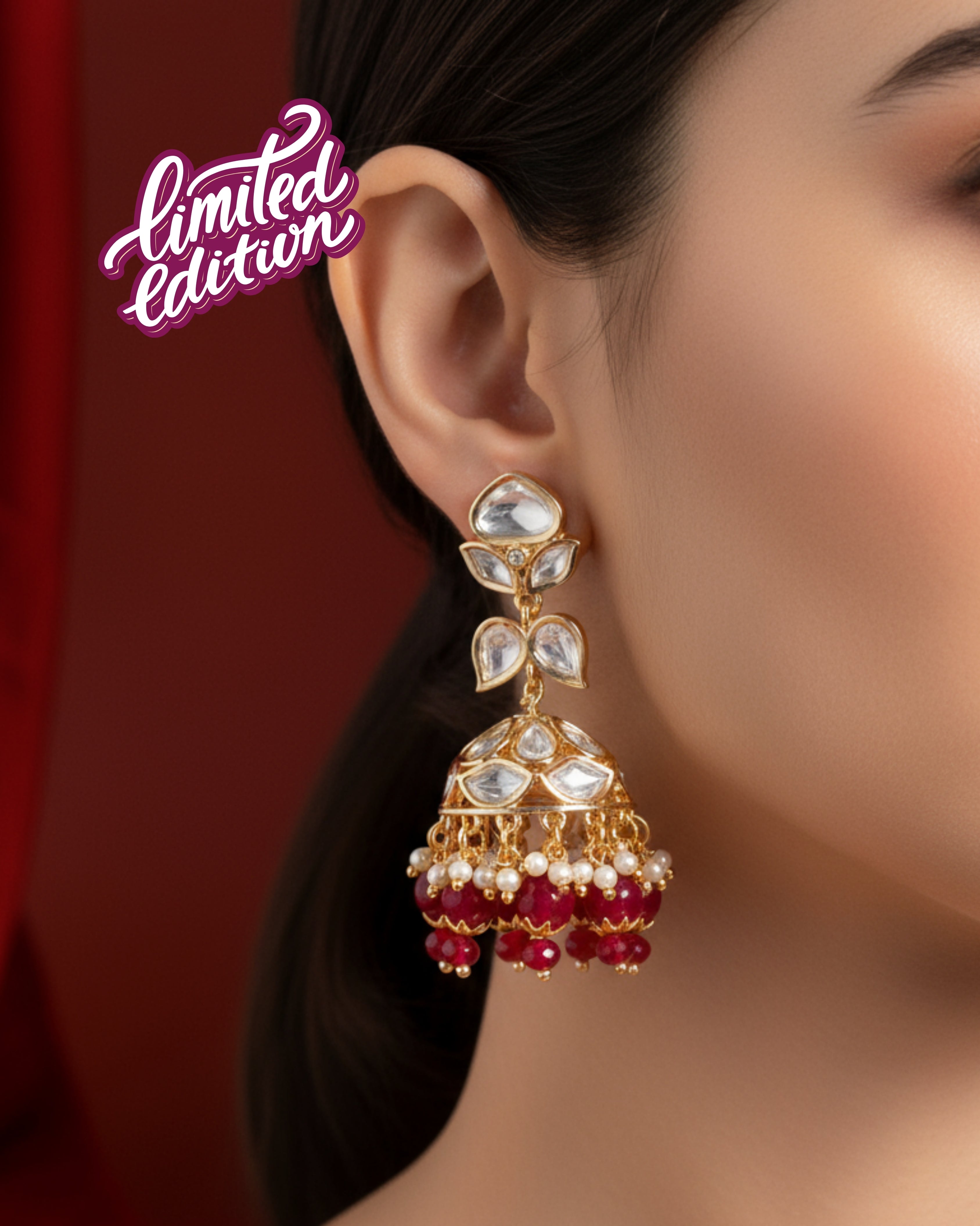 Anokhi Deepak Kundan Jhumki