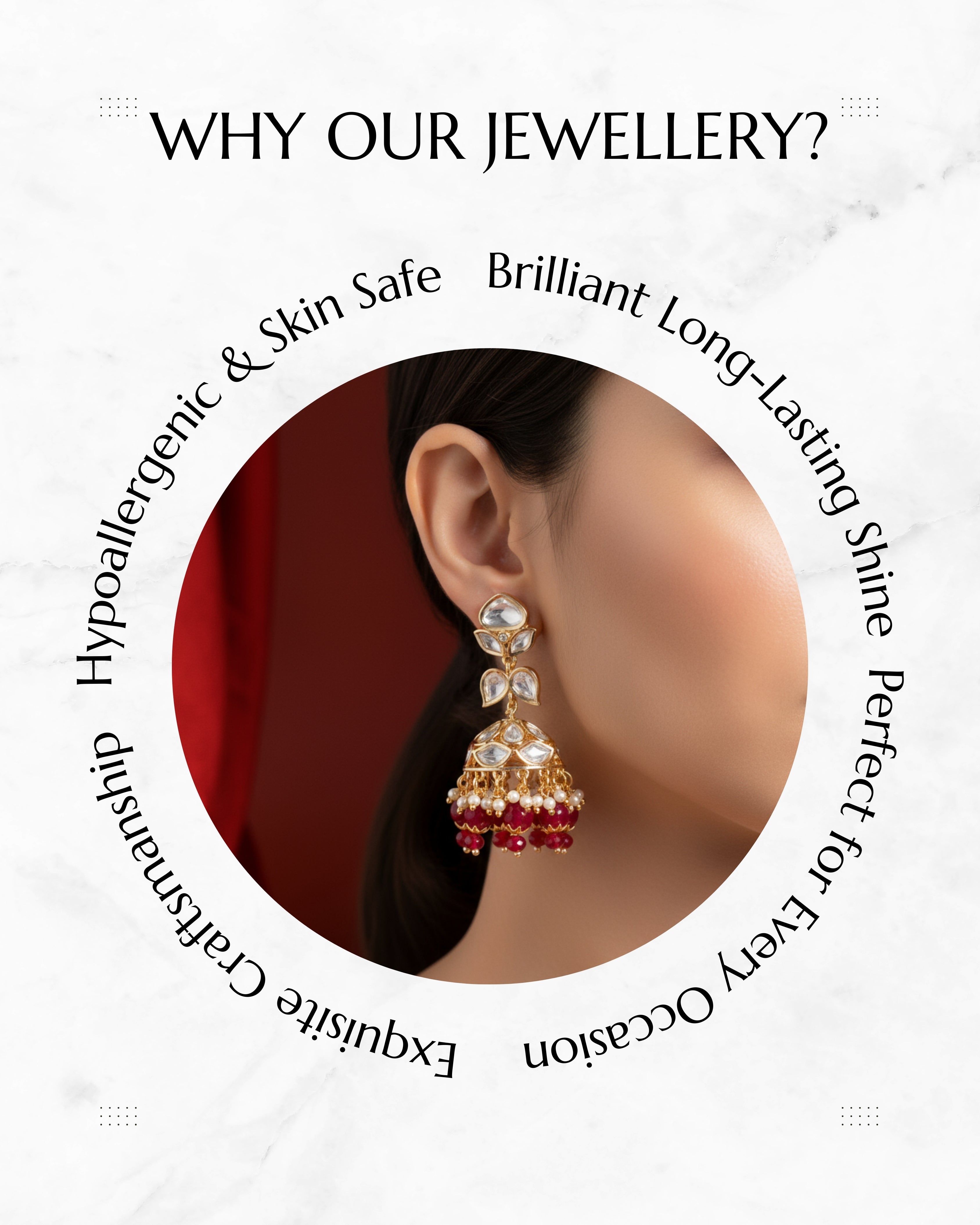 Anokhi Deepak Kundan Jhumki