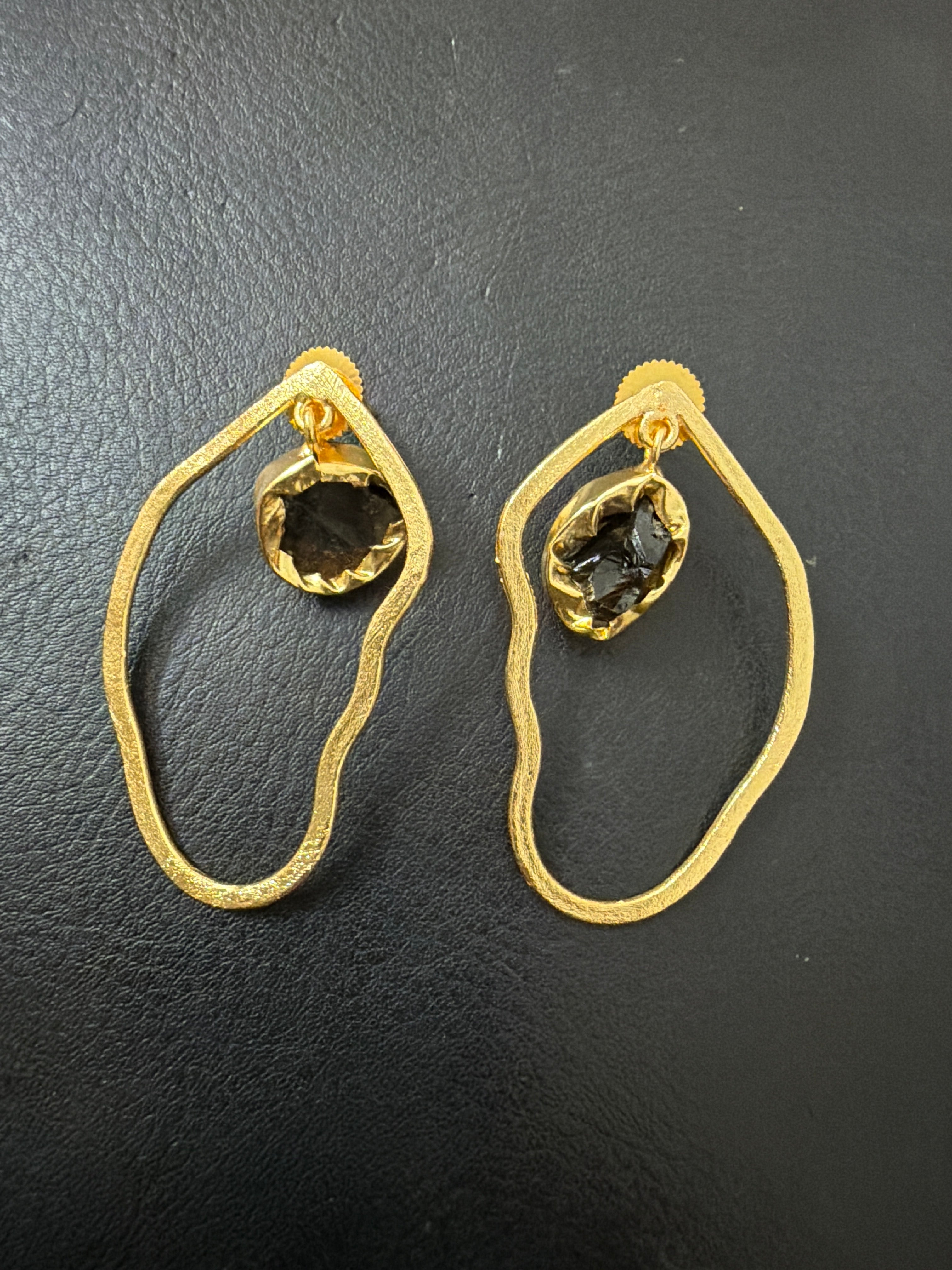 Statement gemstone earrings
