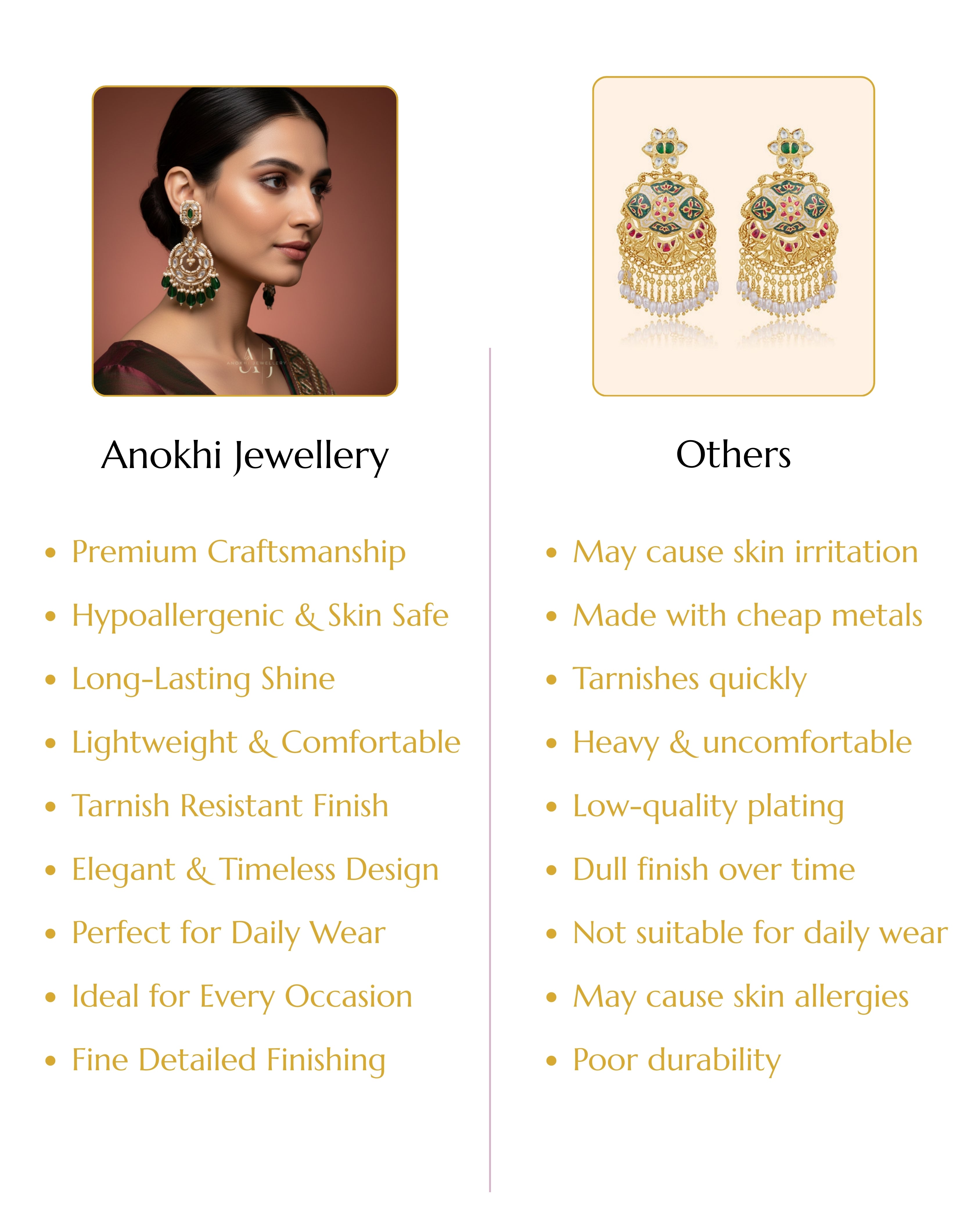 Anokhi Heeramandi Kundan long earrings