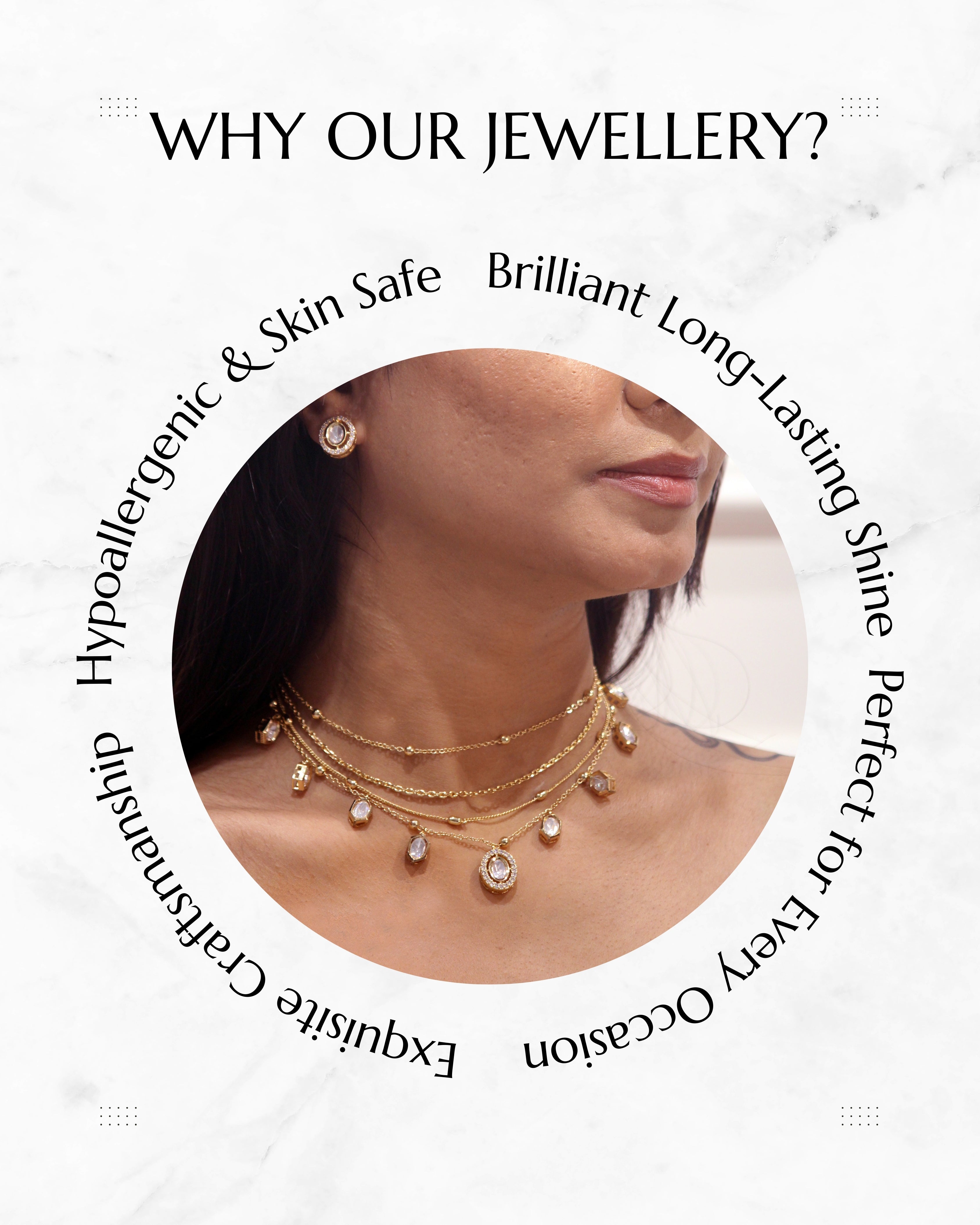 Anokhi layered Kundan Necklace set