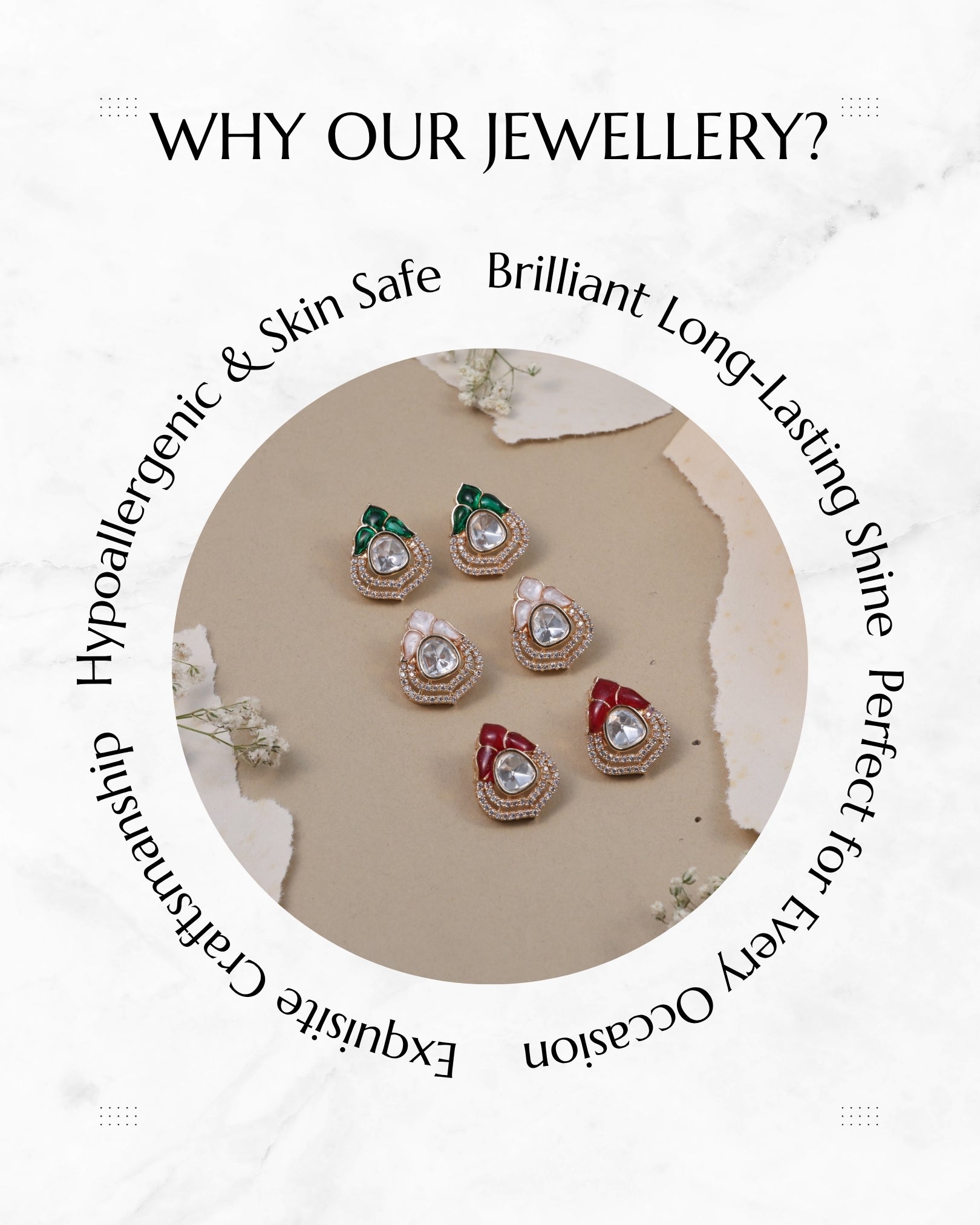 Anokhi Floral Kundan Studs