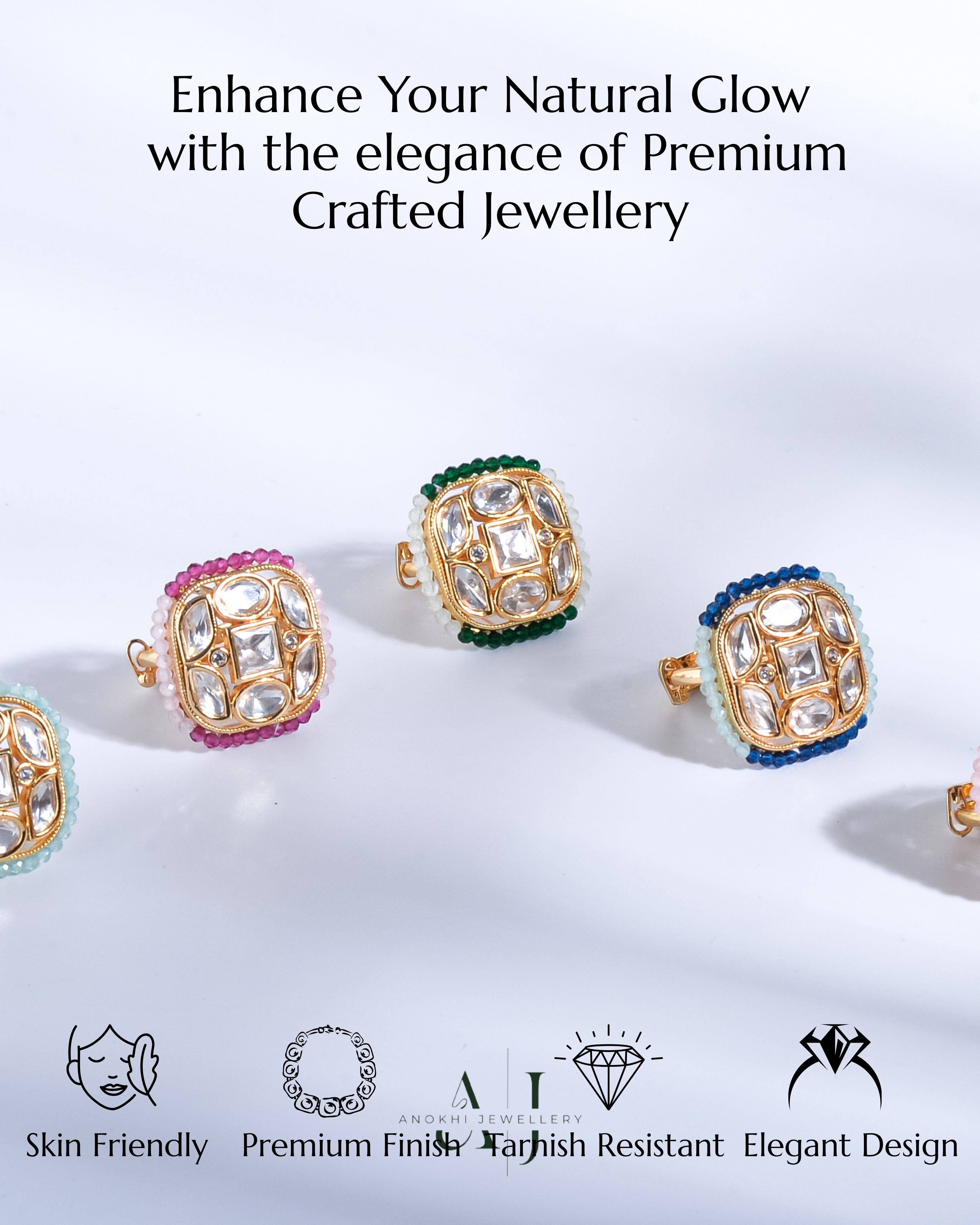 Anokhi Kundan Beads ensemble