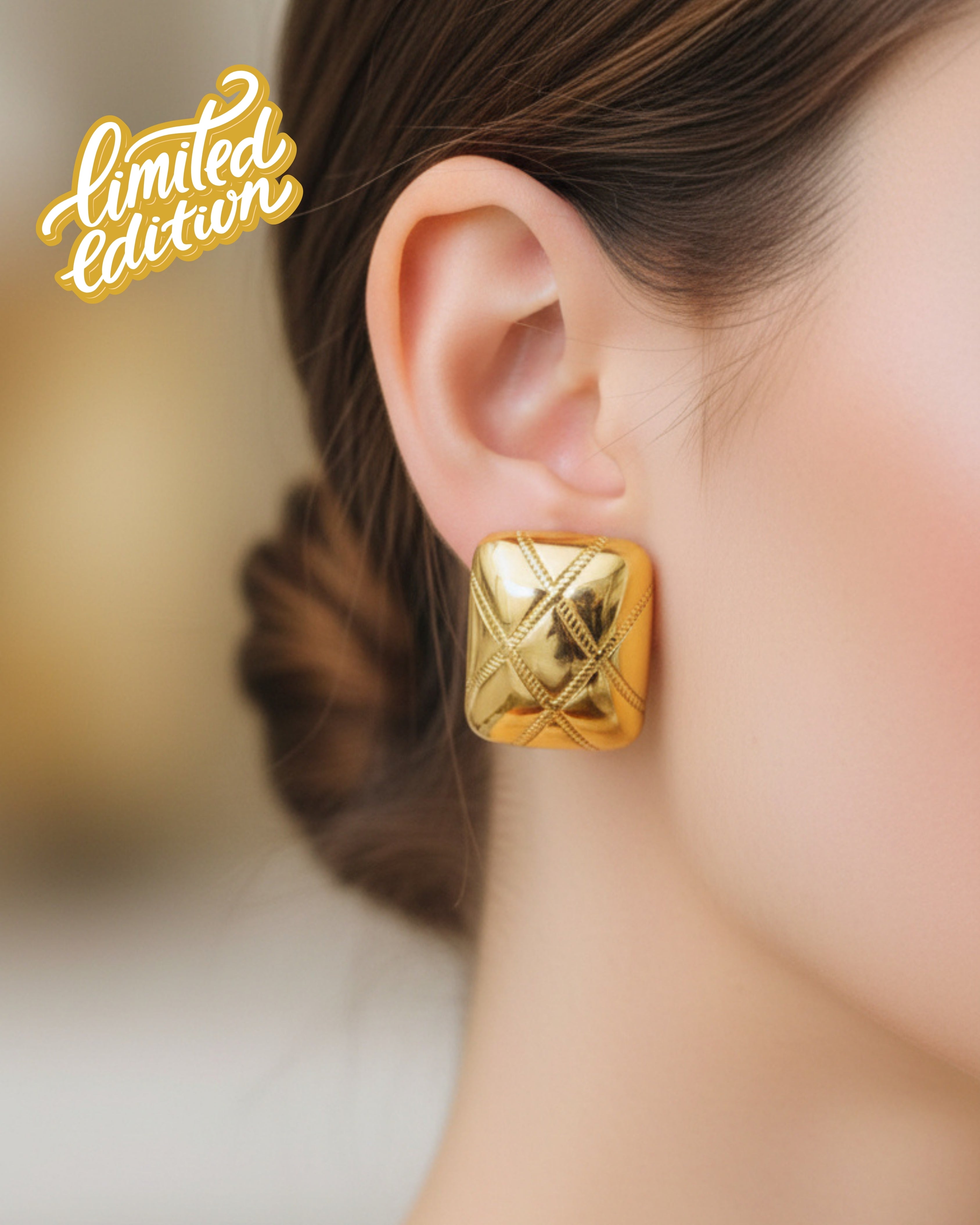 Anokhi Box cushion Earrings