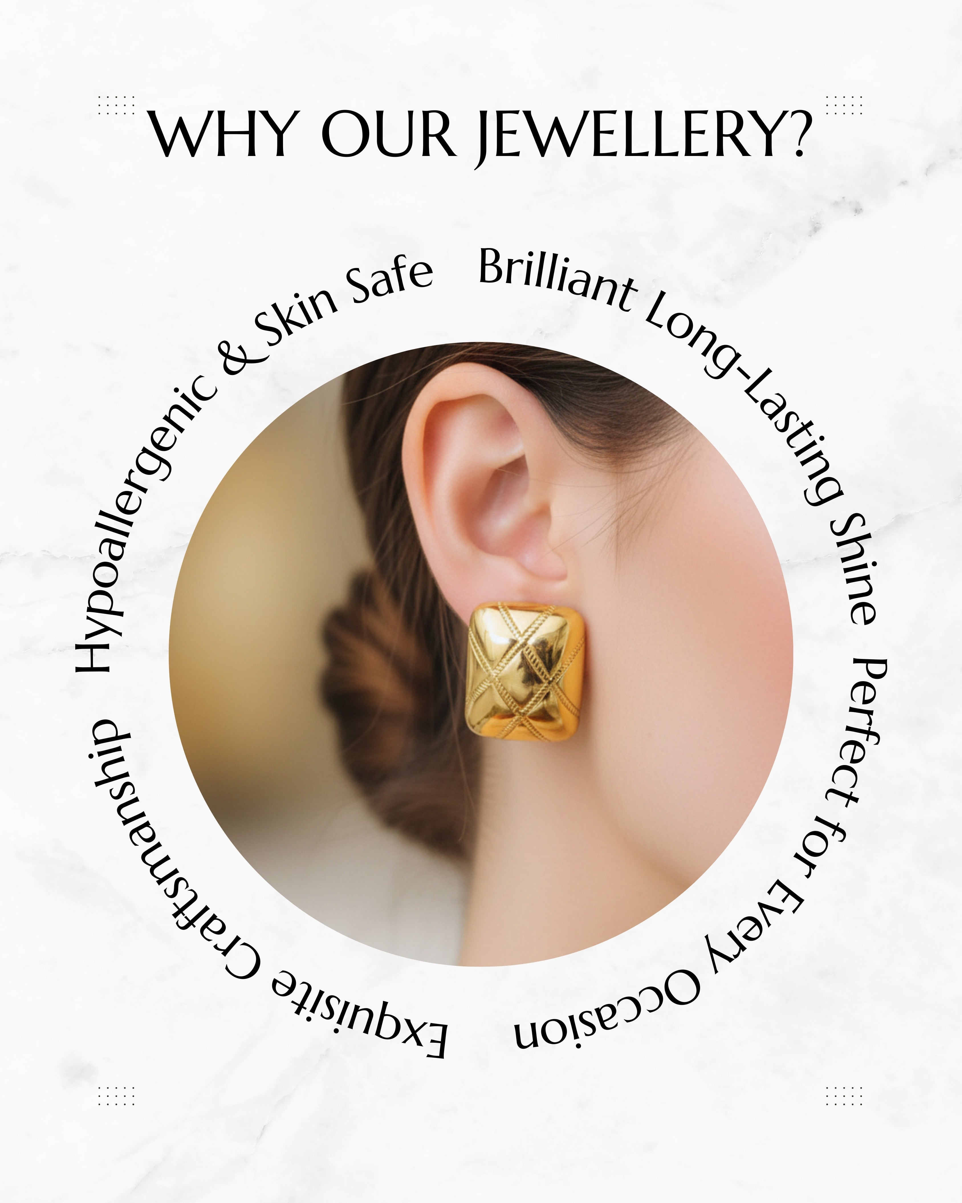 Anokhi Box cushion Earrings