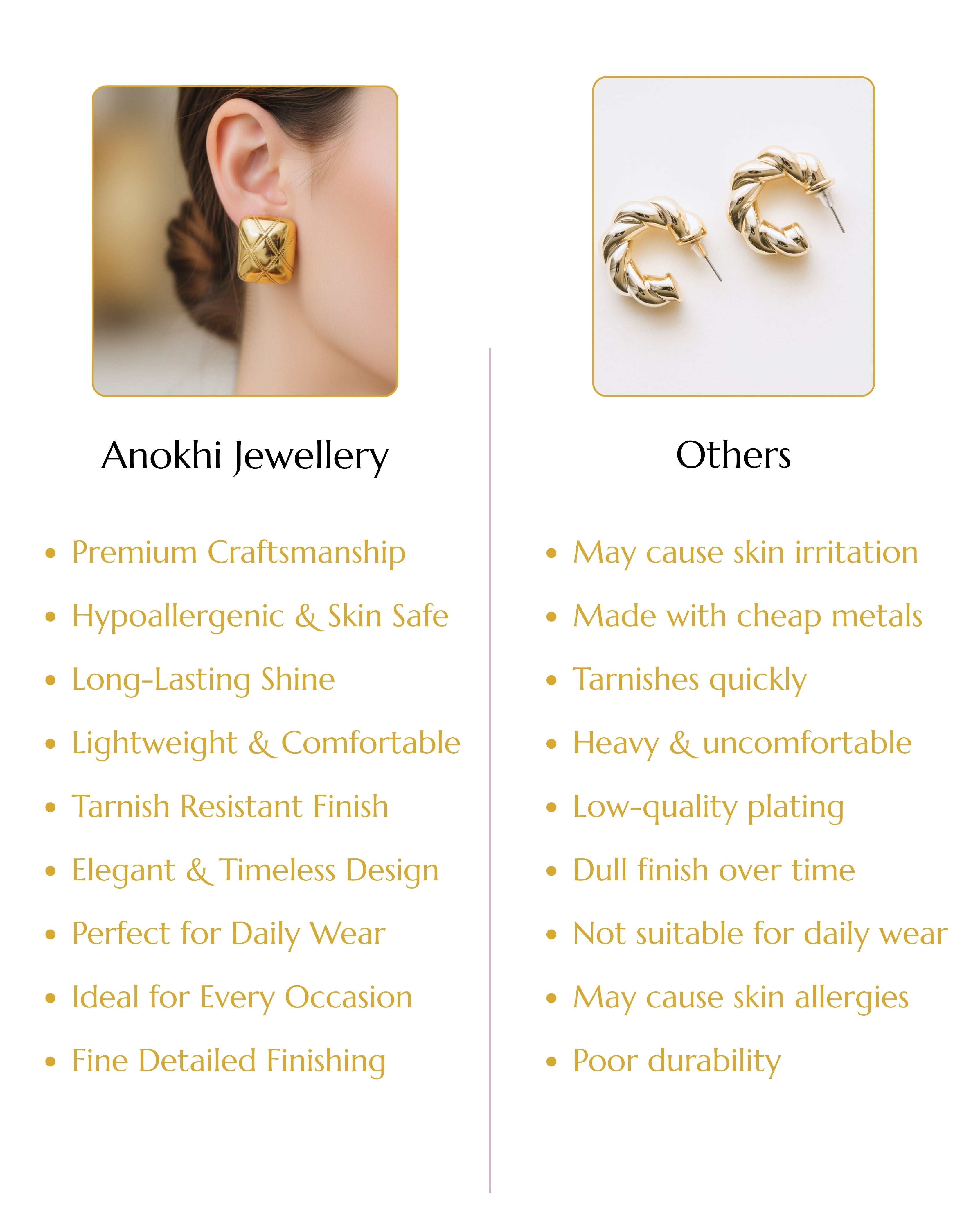 Anokhi Box cushion Earrings