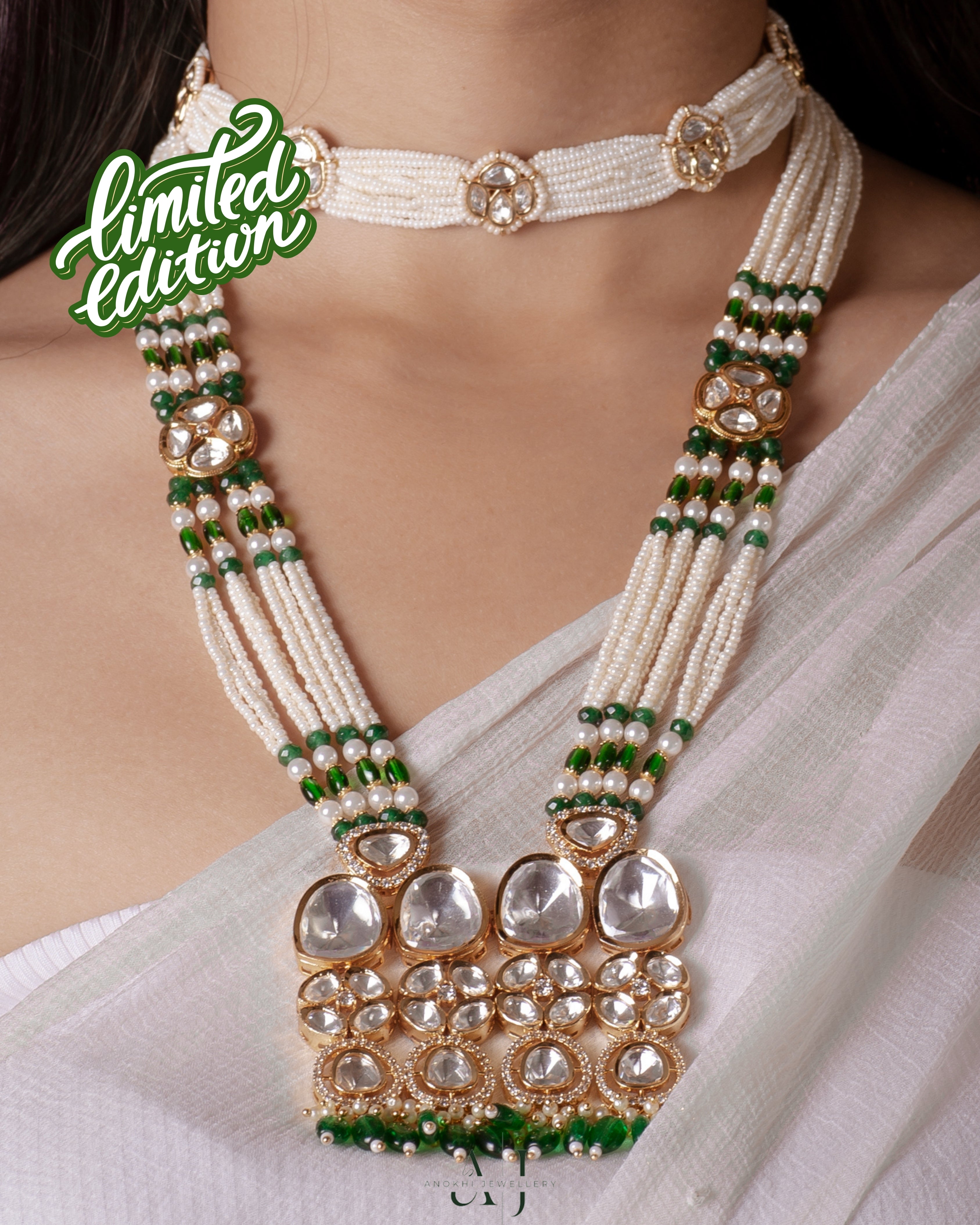 Anokhi Regal Radiance: The Maharani Kundan Necklace