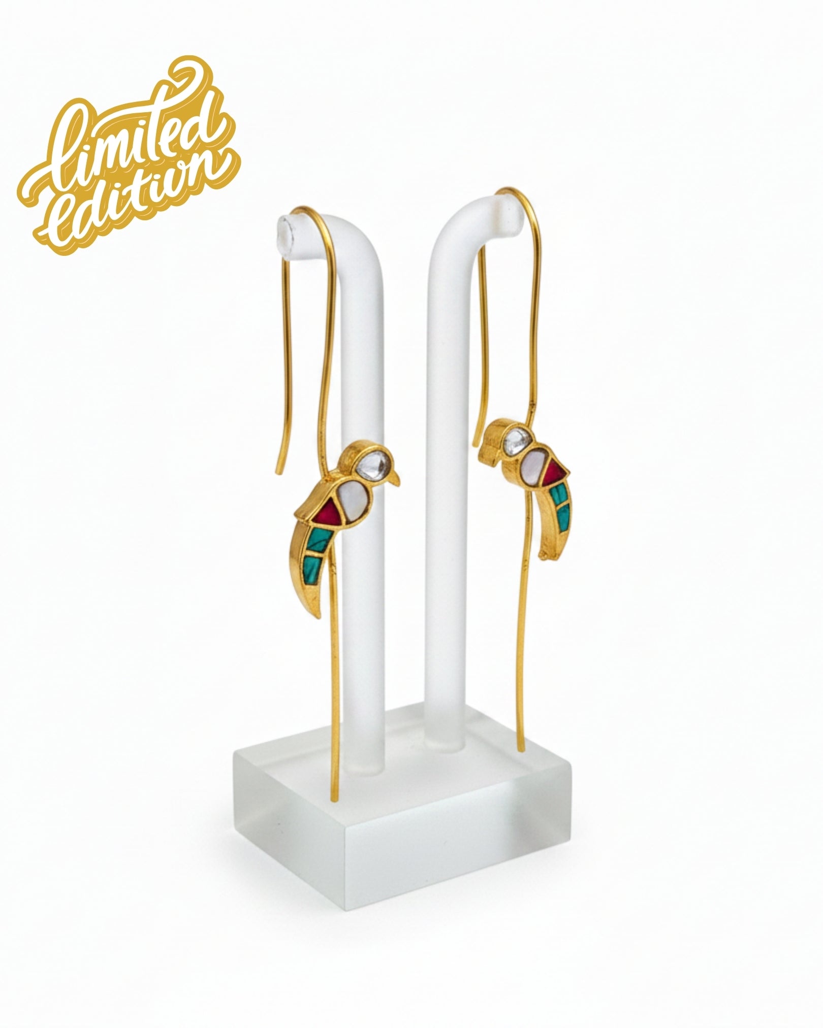 Anokhi kukoo bird earcuff pair