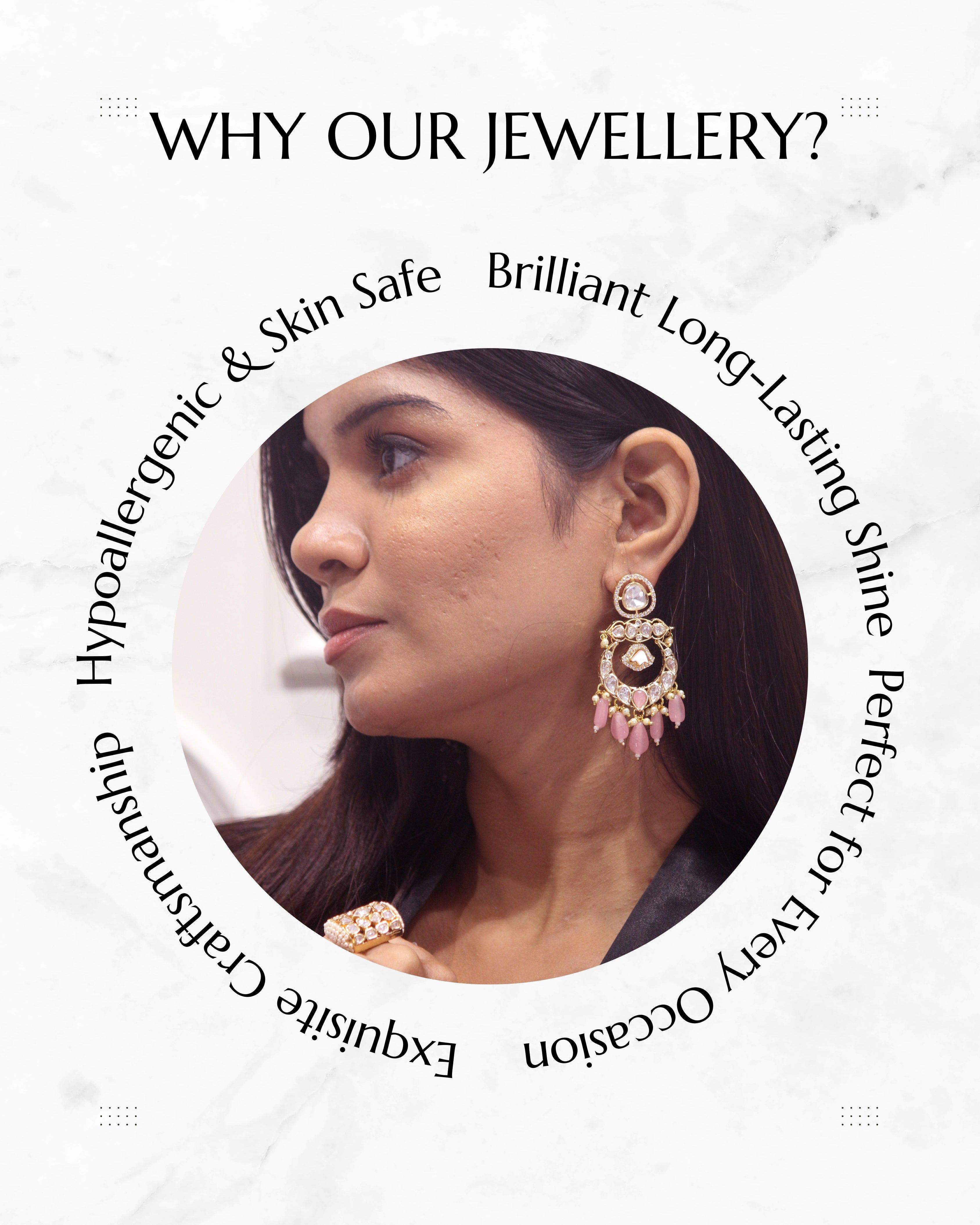 Anokhi Chaandbali Kundan Earrings with MOP