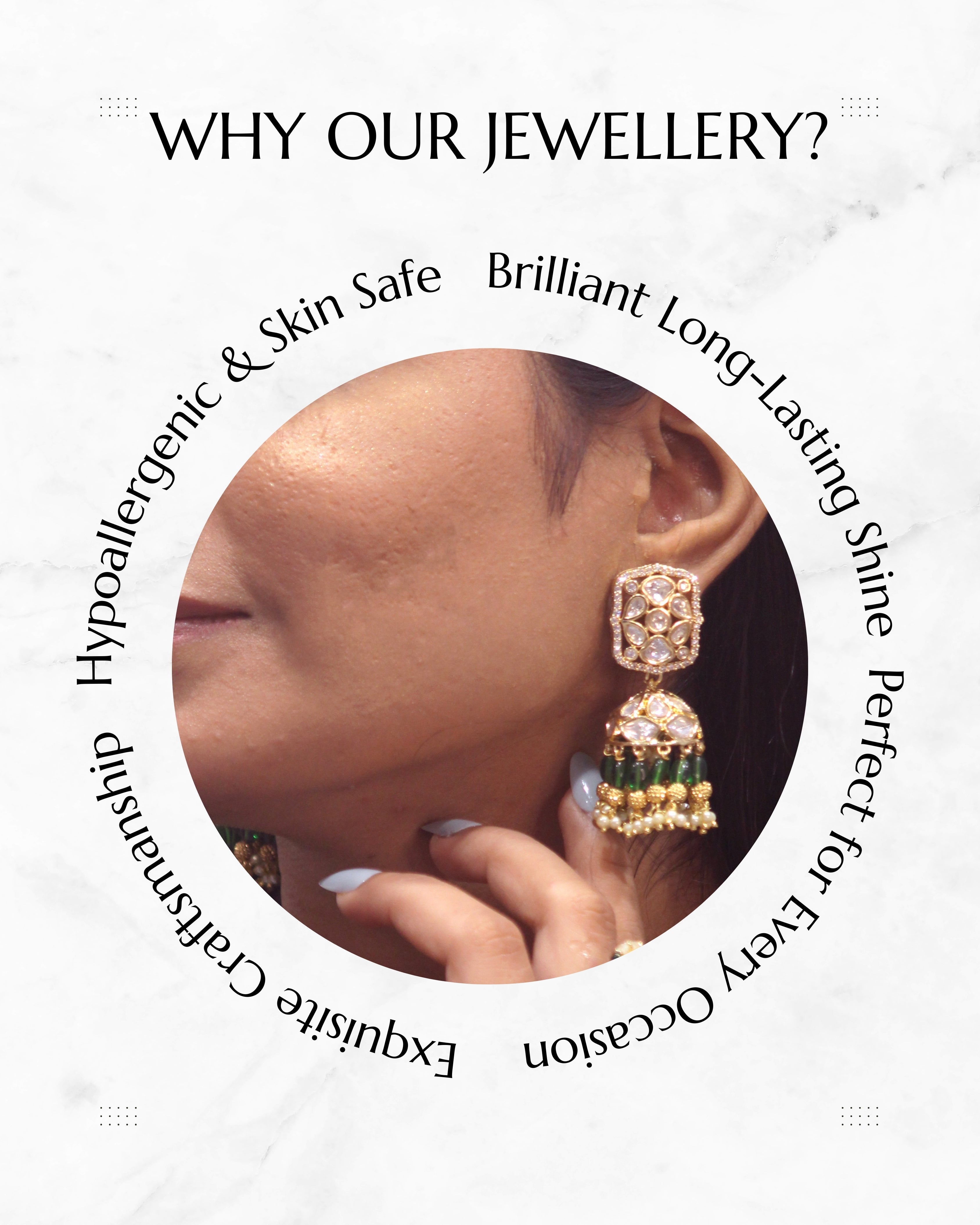 Anokhi Atrangi Kundan Jhumkas