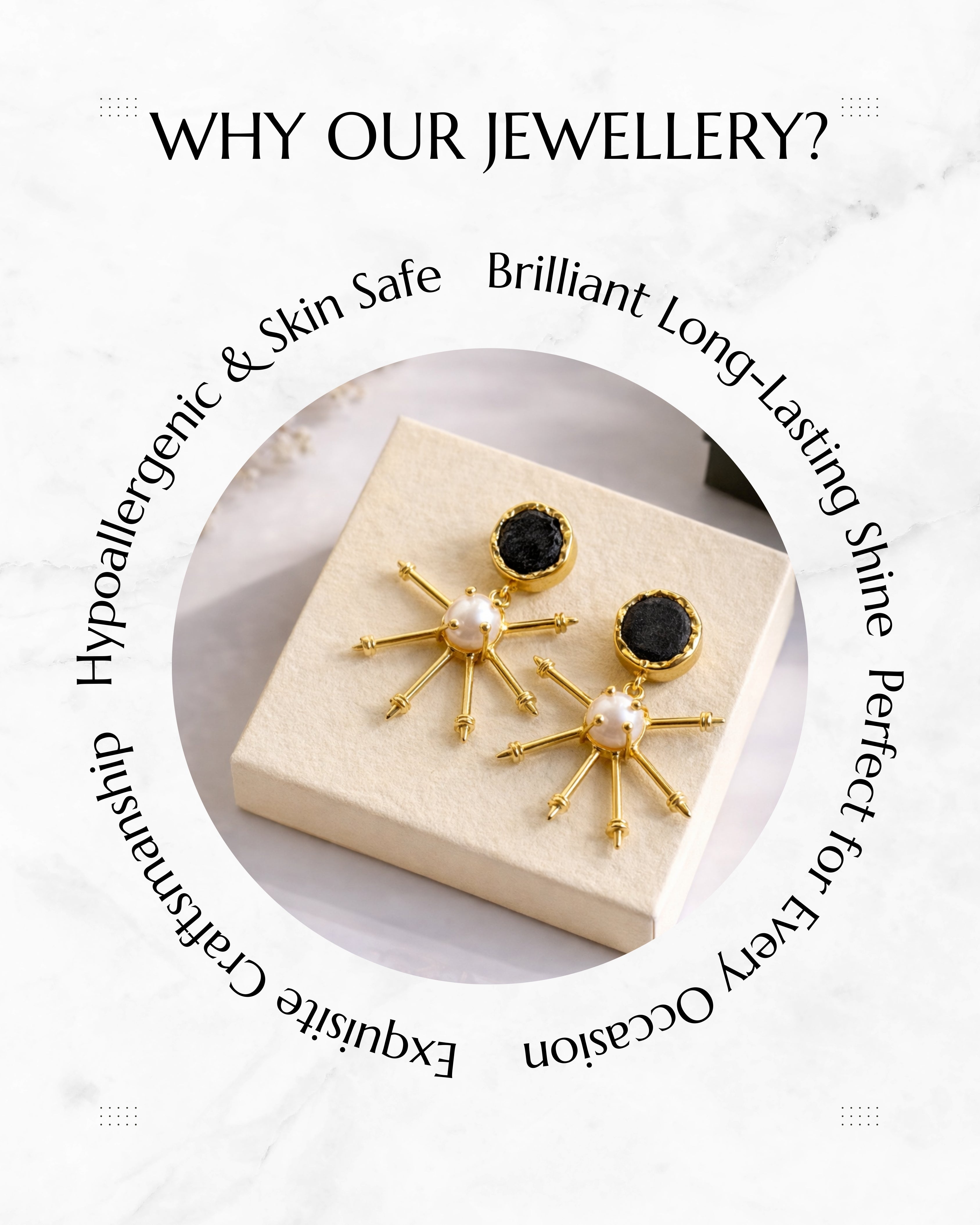 Anokhi Sunshine Stud Earrings 18k plated