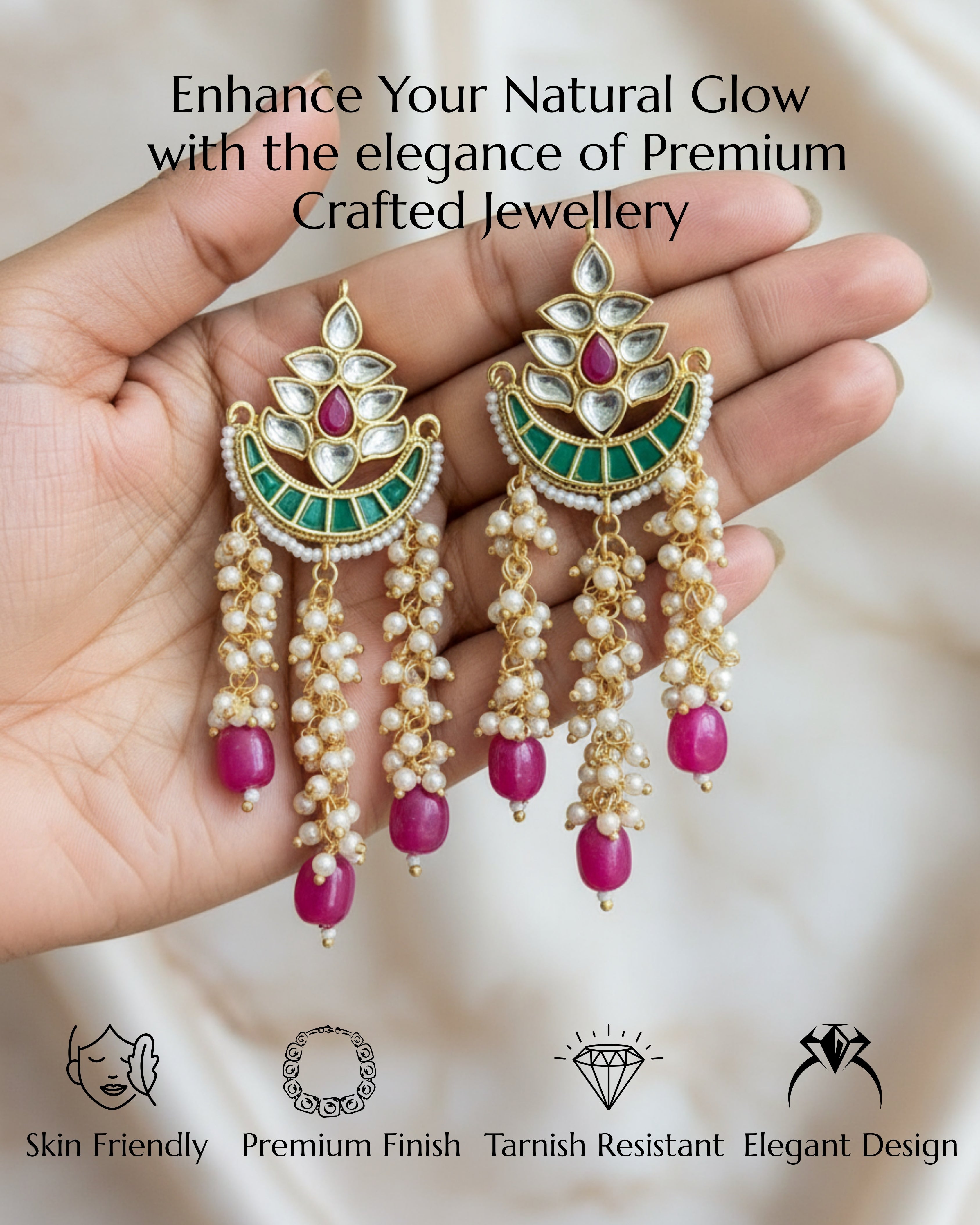 Anokhi Noorani Kundan Chandbali