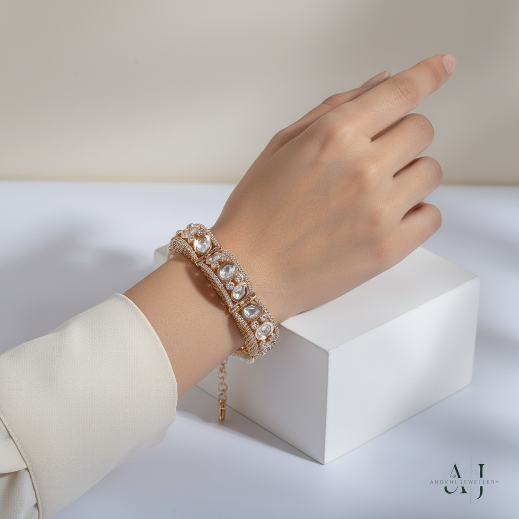 Anokhi Regal Radiance Kundan Bracelet - AJB3