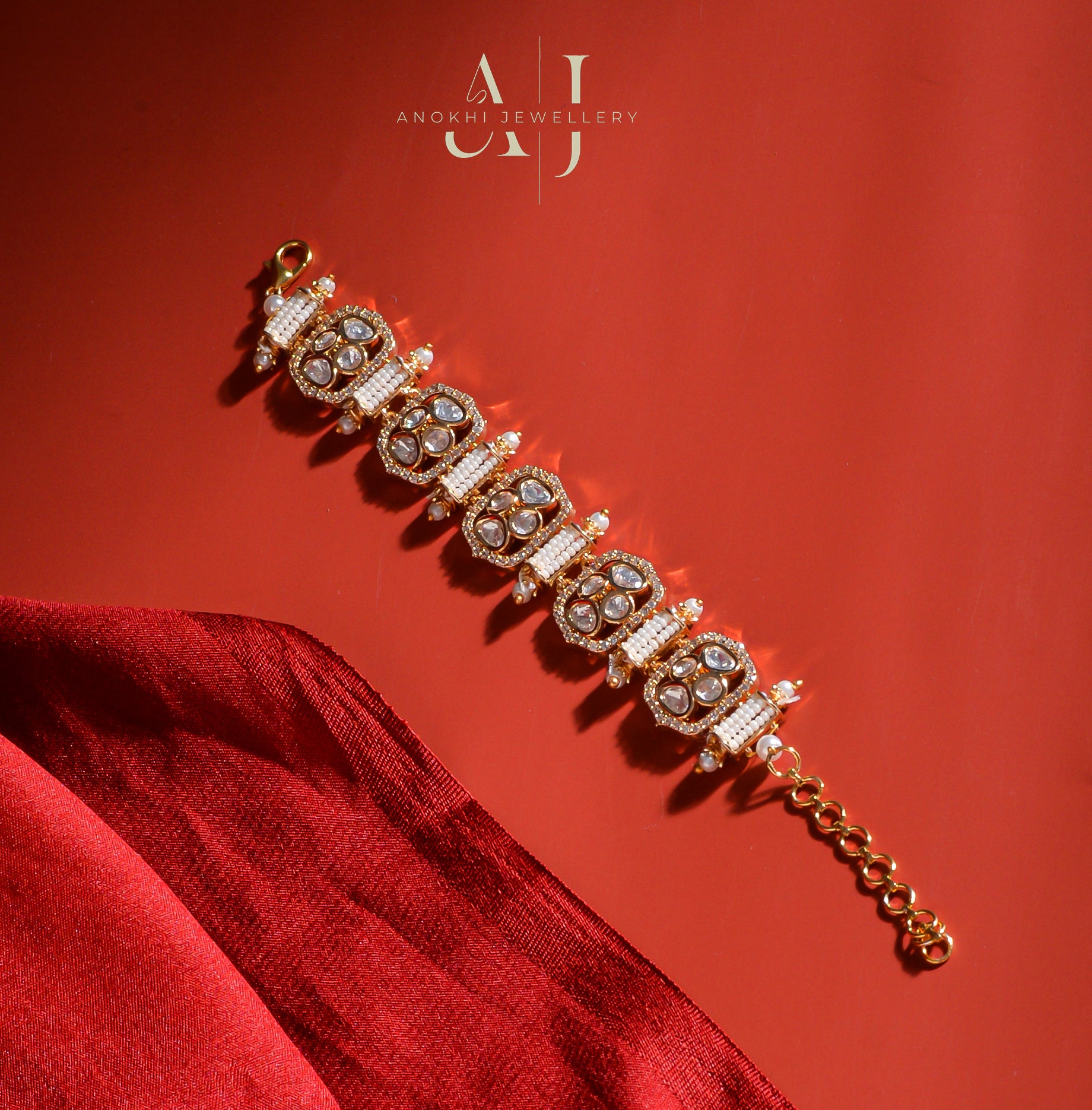 Anokhi Signature Kundan Royal Bracelet