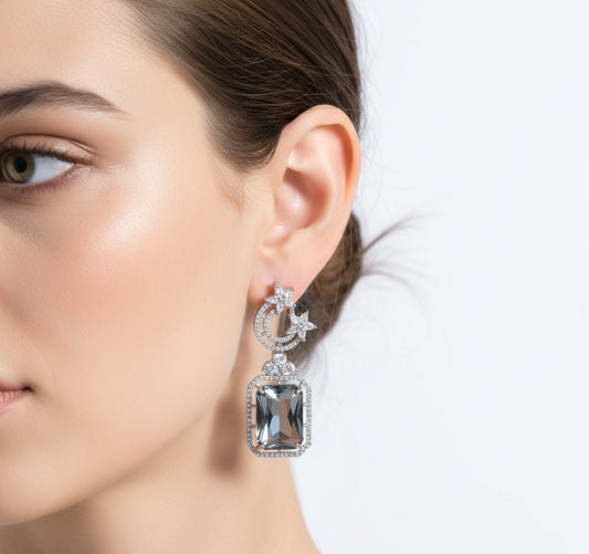 Anokhi Celestial Serenity American Diamond Earrings