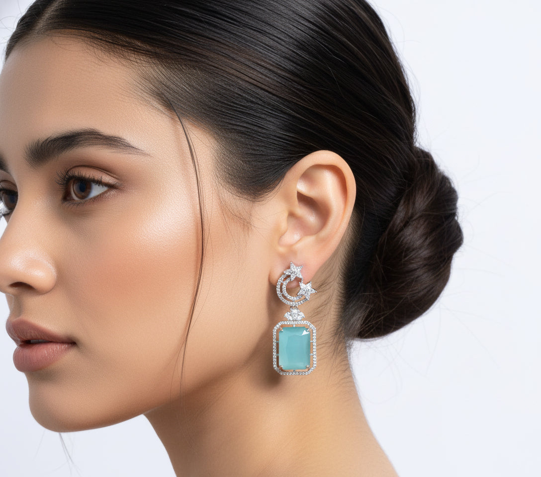 Anokhi Celestial Serenity American Diamond Earrings