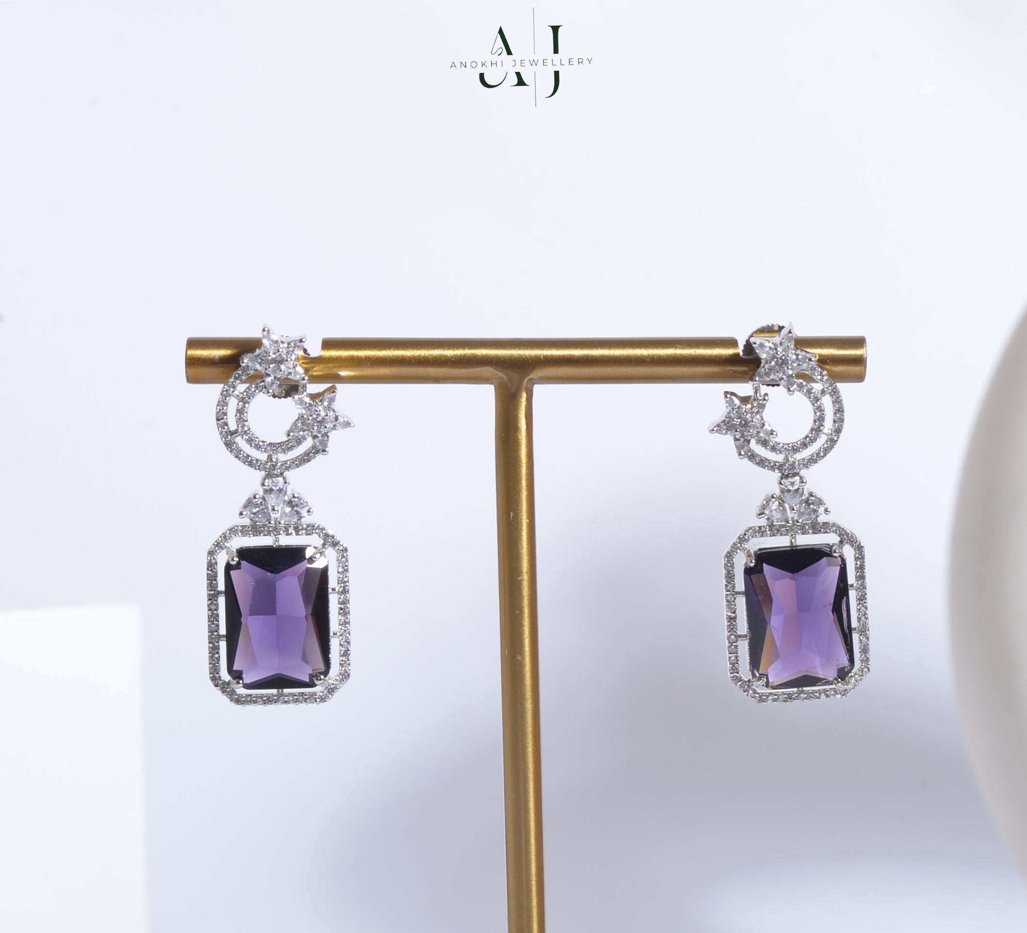 Anokhi Celestial Serenity American Diamond Earrings