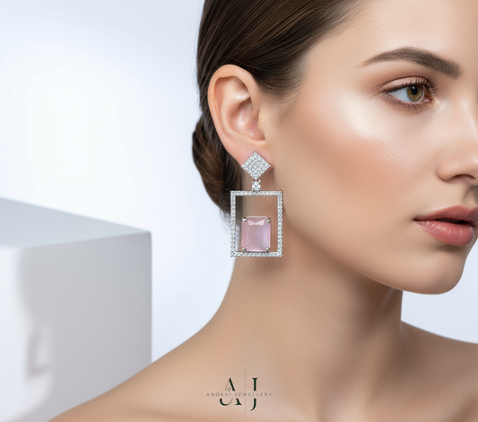 Anokhi Delicate American Diamond Earrings