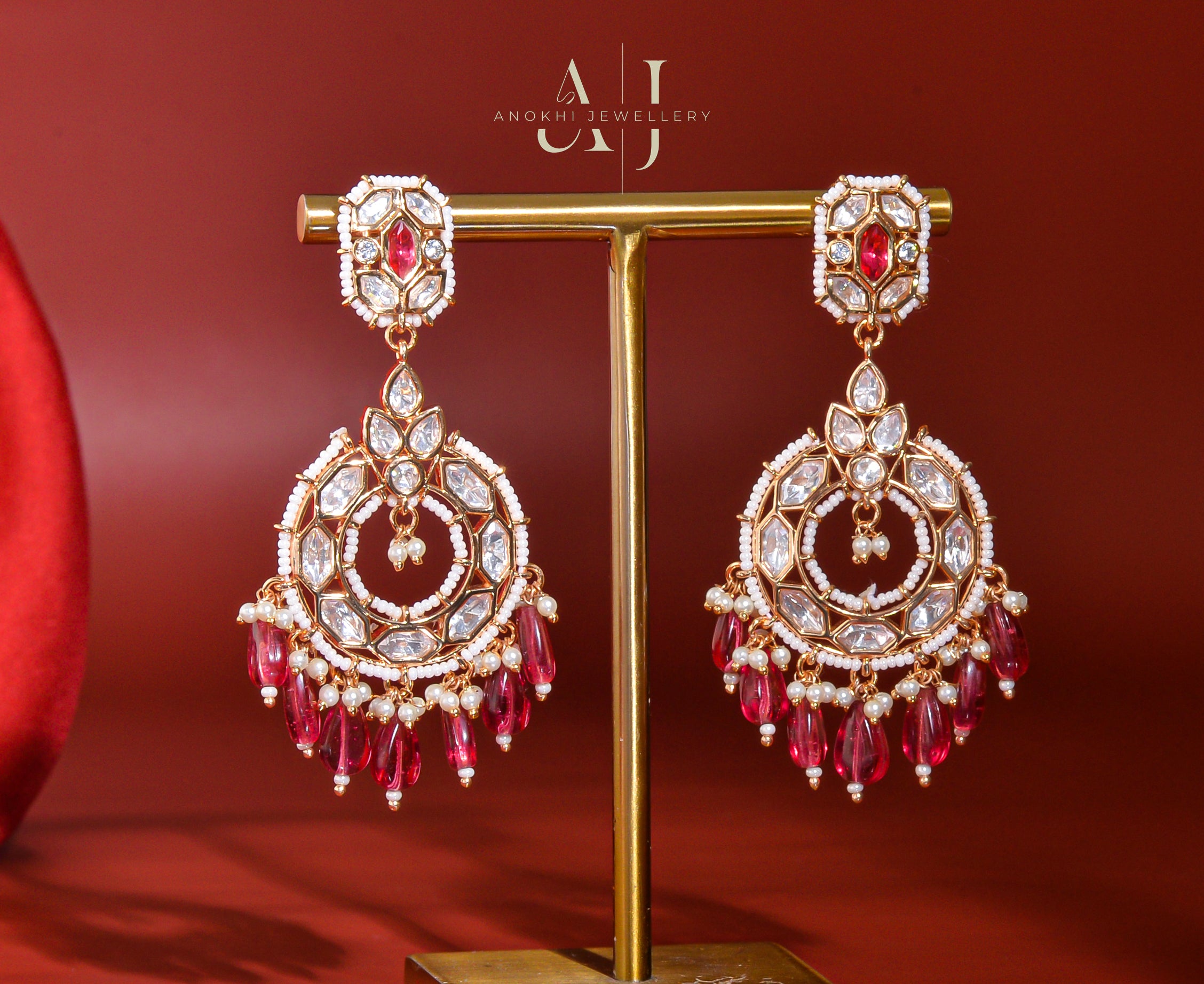 Anokhi Heeramandi Kundan long earrings