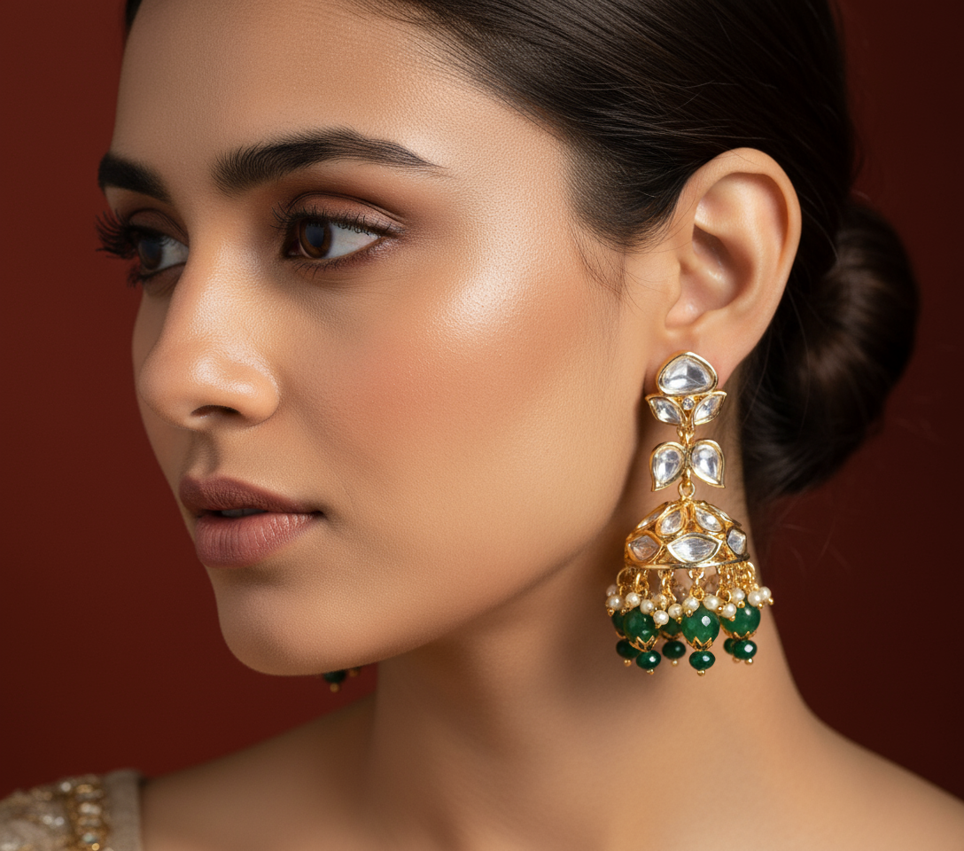 Anokhi Deepak Kundan Jhumki - AJA002