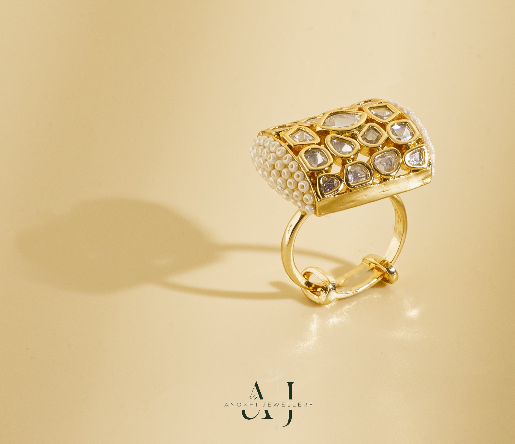 Anokhi Pearl affair ring