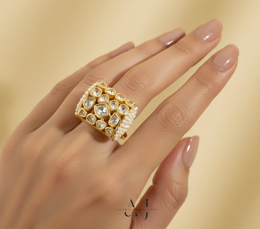 Anokhi Pearl affair ring
