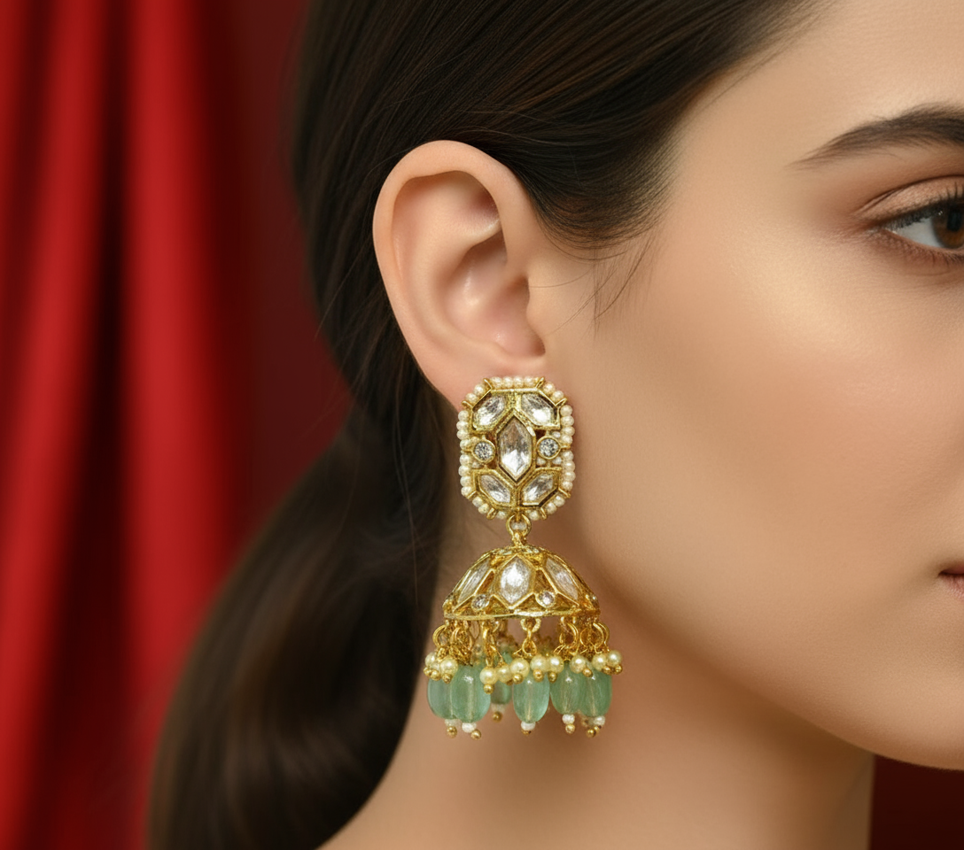 Anokhi Small Hanging Jhumki - AJM005