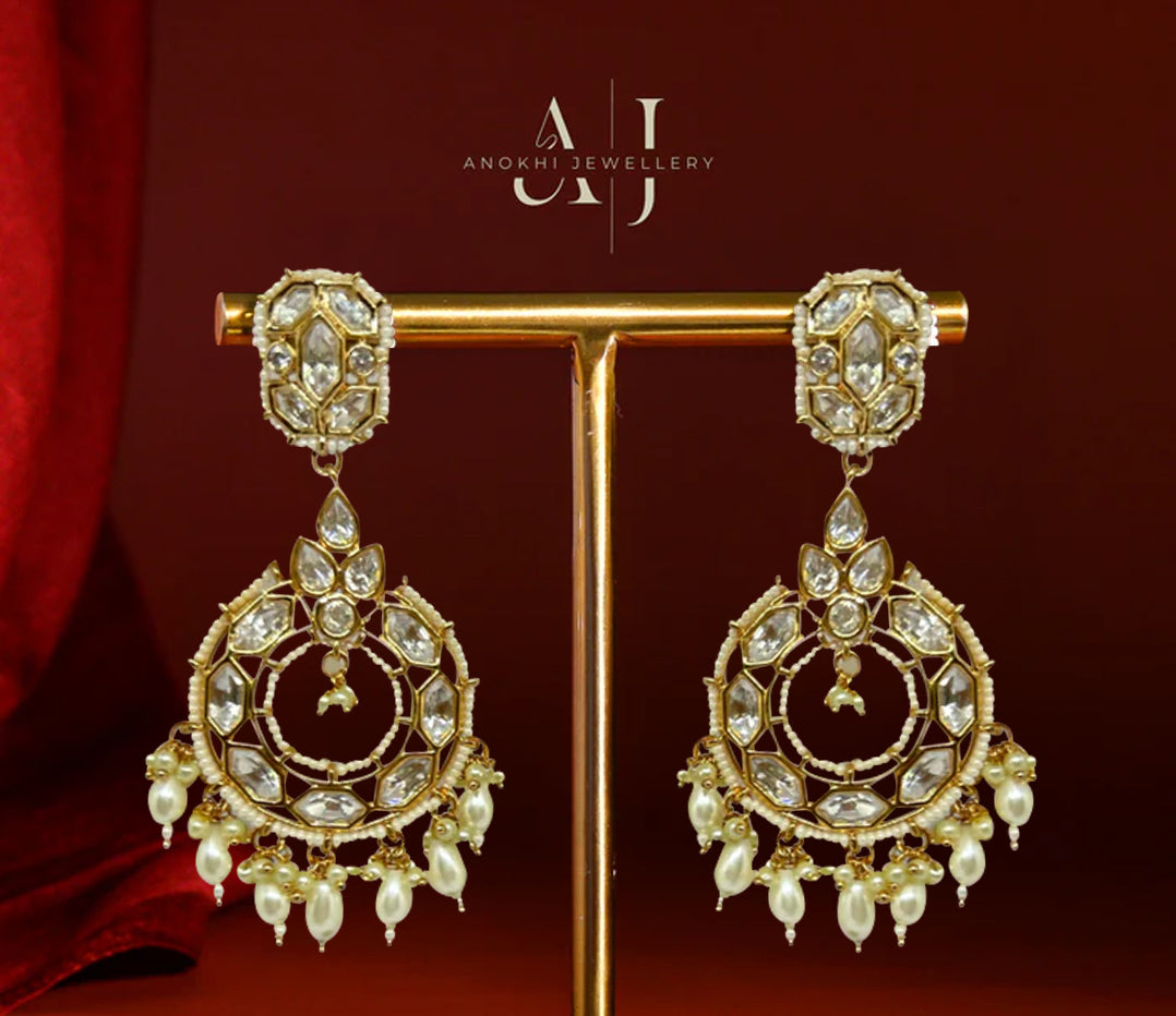 Anokhi Heeramandi Kundan long earrings