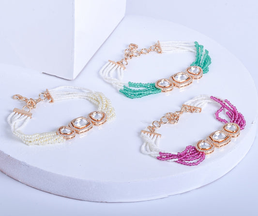 Anokhi Kundan Pearl Bracelet