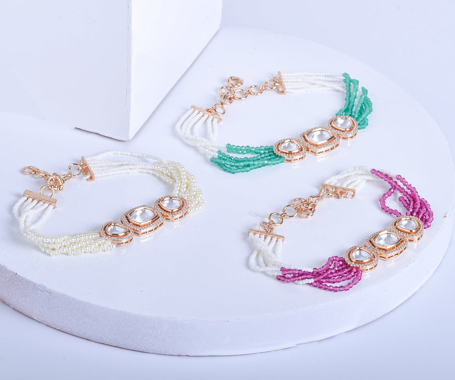 Anokhi Kundan Pearl Bracelet