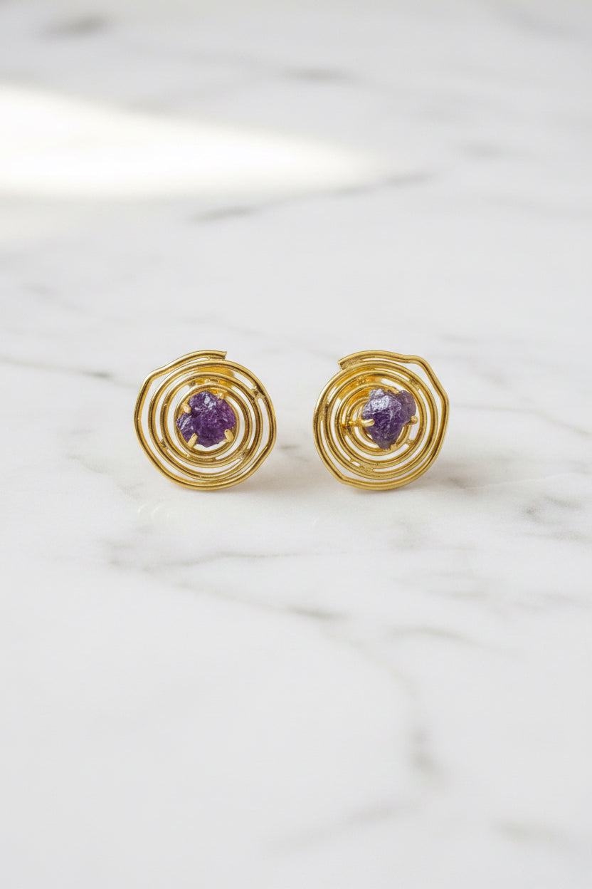 Natural Gemstone handmade earrings