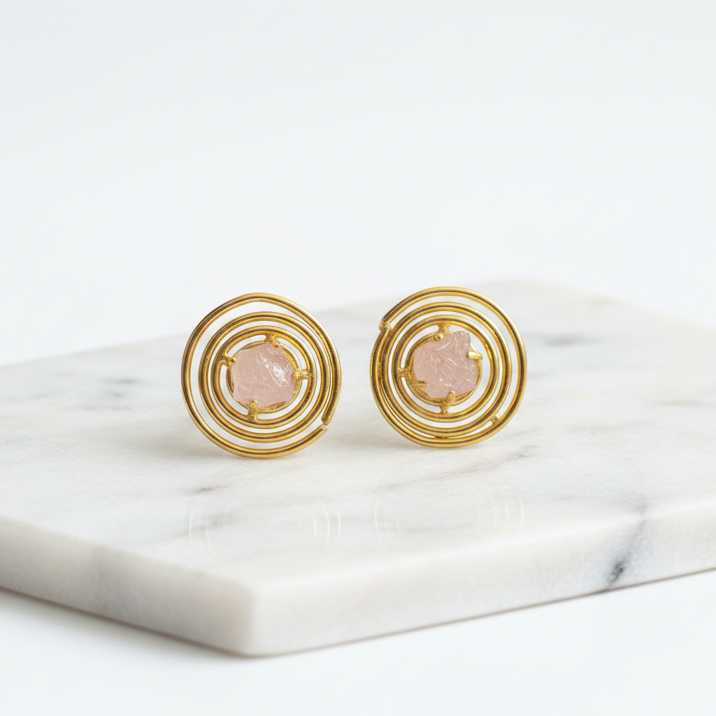 Natural Gemstone handmade earrings