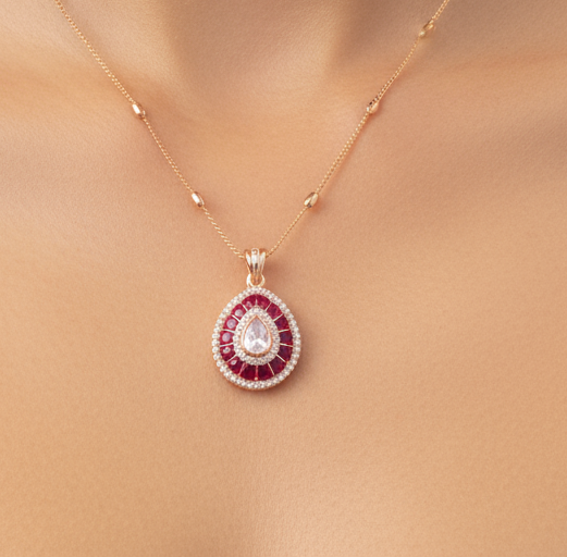 Anokhi Pendant Set with Earrings