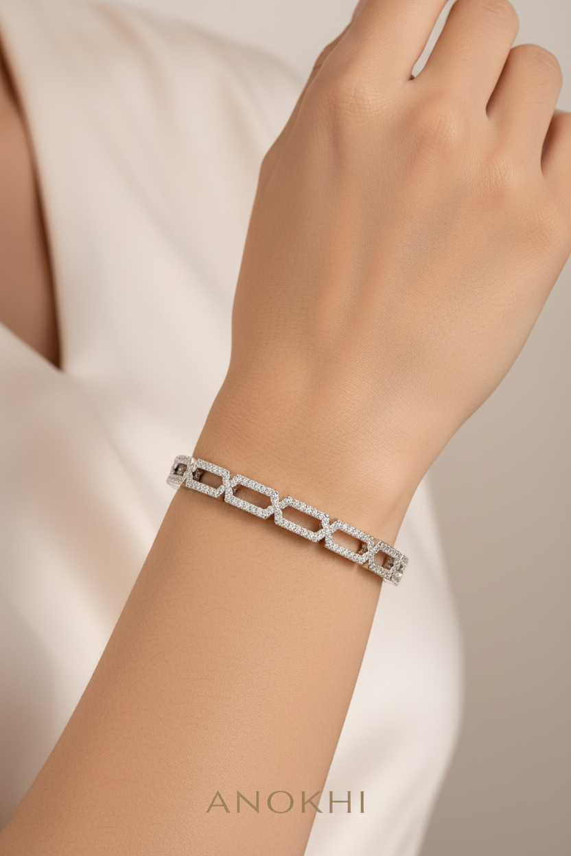 American Diamond Hex bracelet