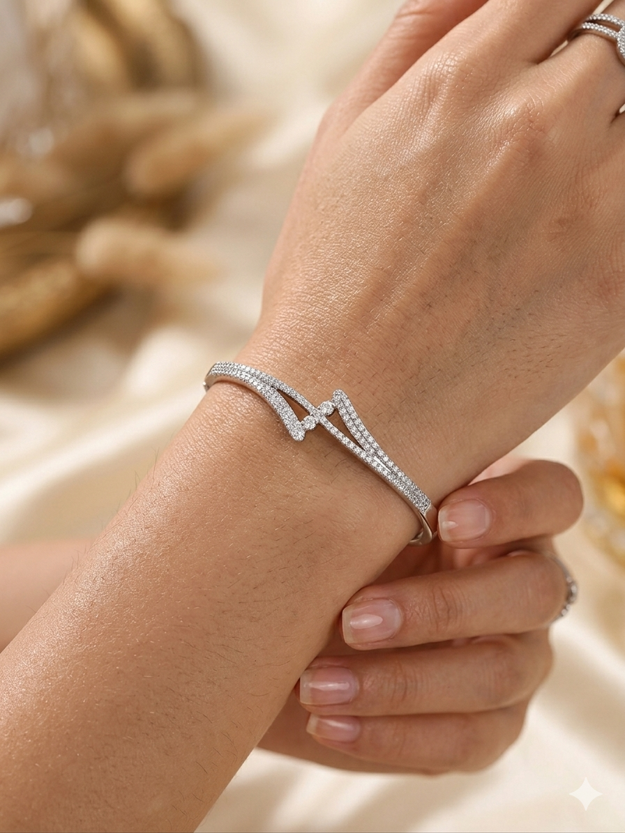 American diamond kada criss cross