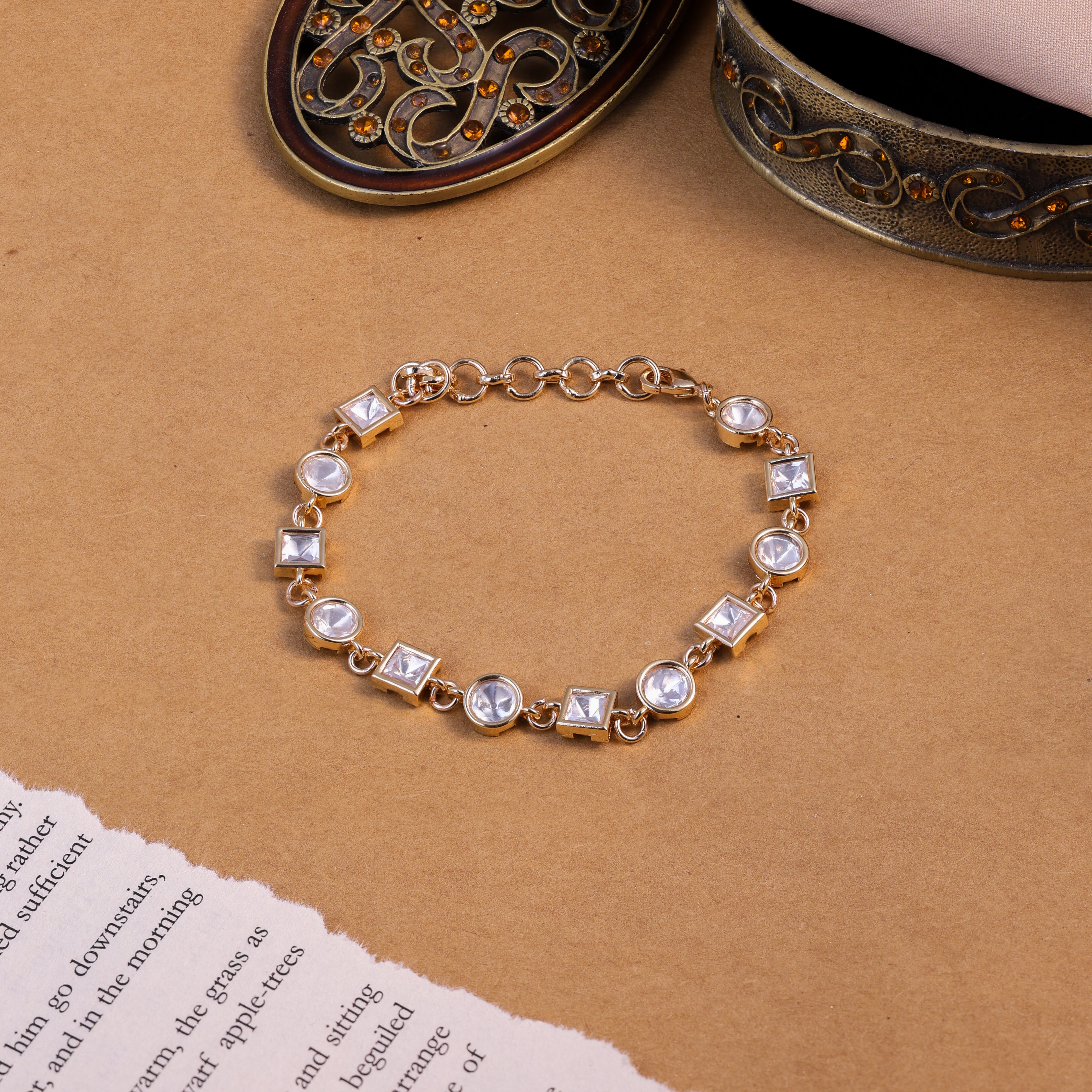 Anokhi Crystal Kundan Bracelet