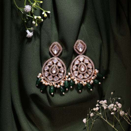 Anokhi Chandabali Kundan drop Earrings