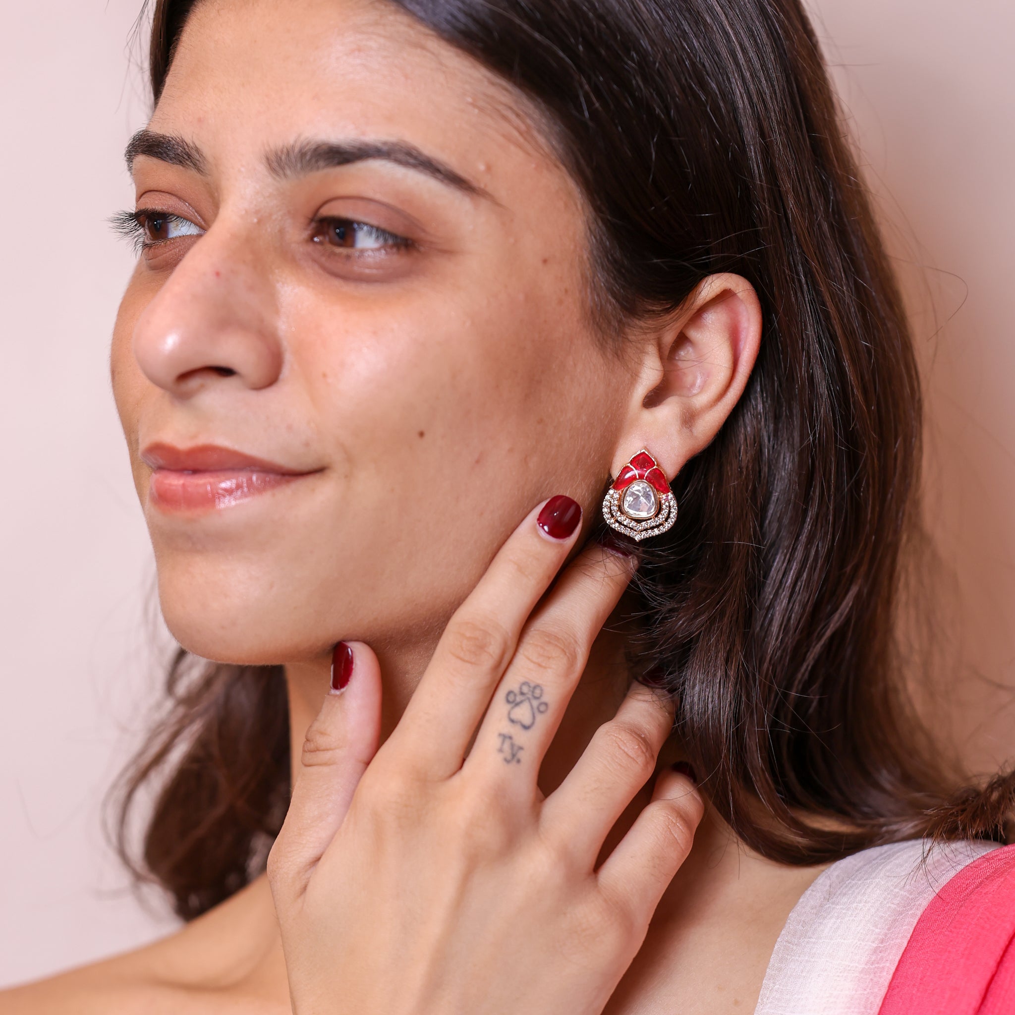 Anokhi Floral Kundan Studs