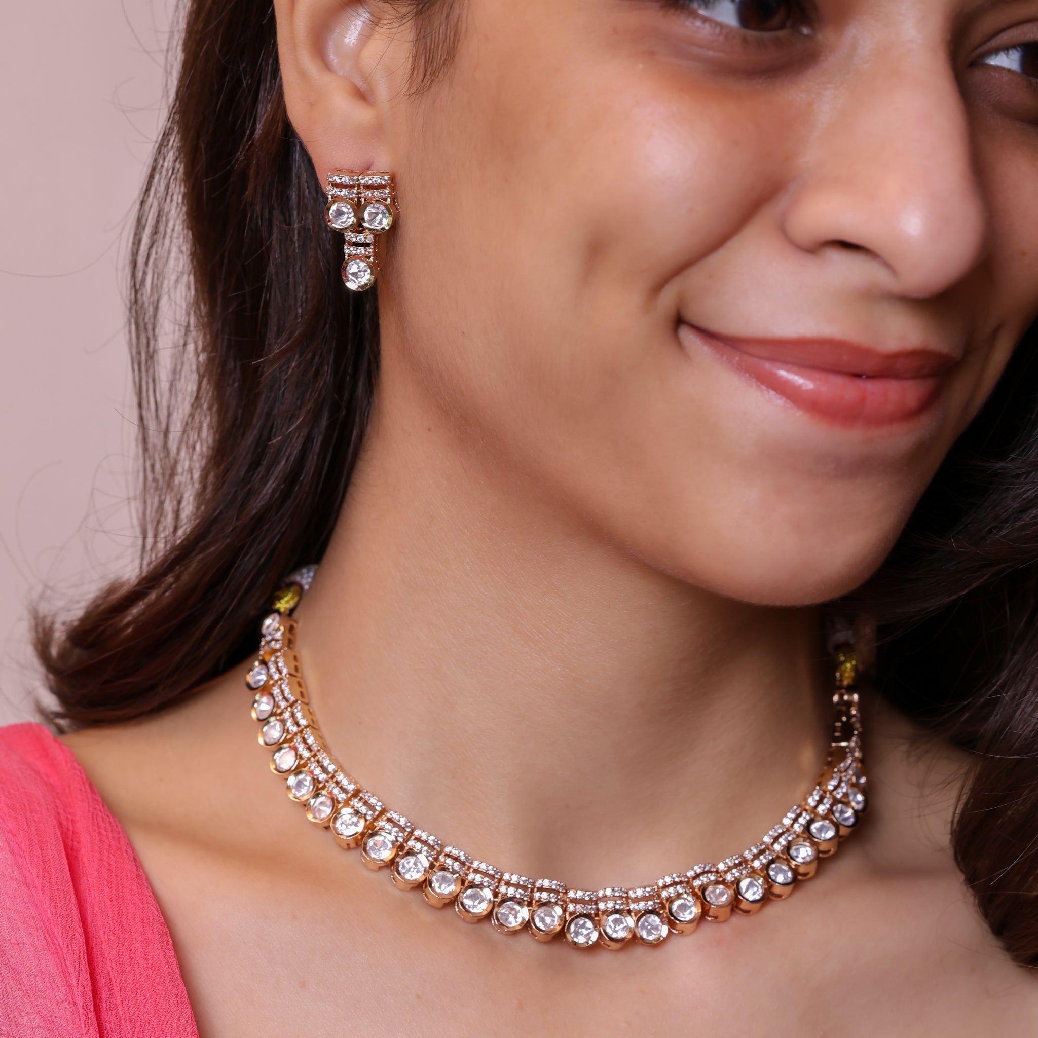 Anokhi Classic Kundan Line Set