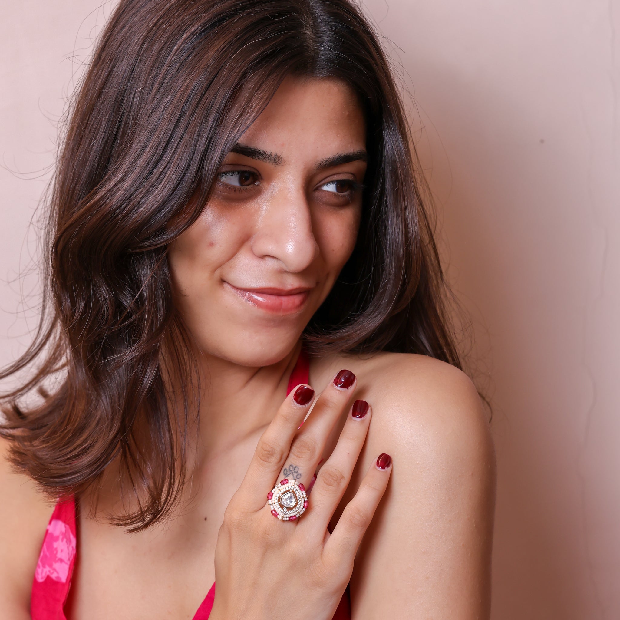 Anokhi Regal Pearl Trinity Rings