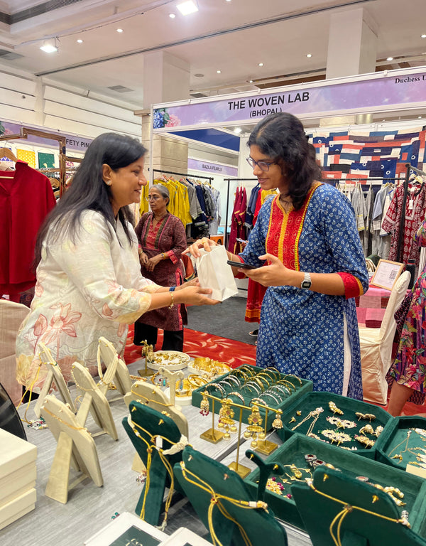 Customer wearing product